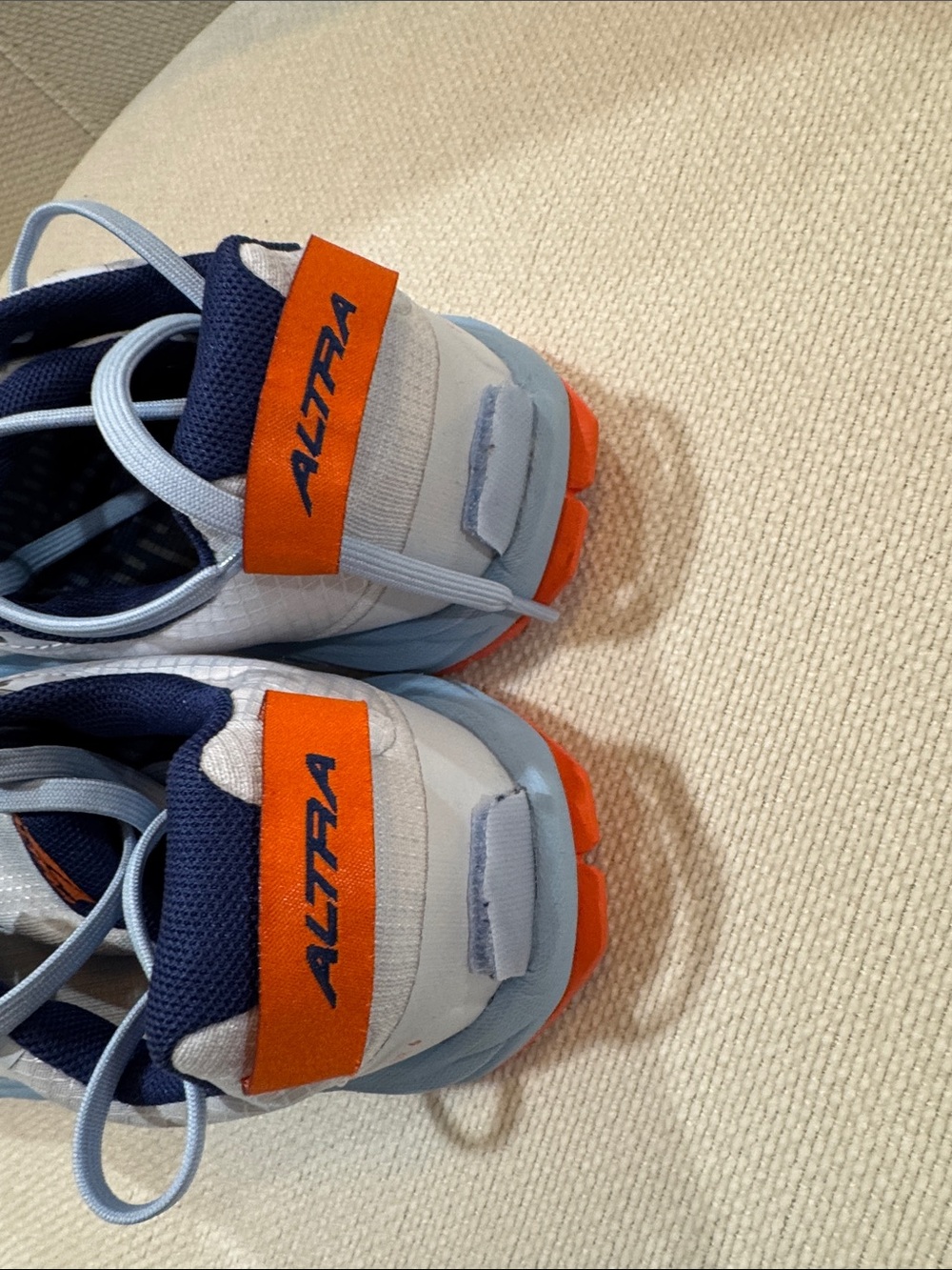Altra Women's Light Blue, Navy & Orange Trail Running Shoe - Picture 6 of 7